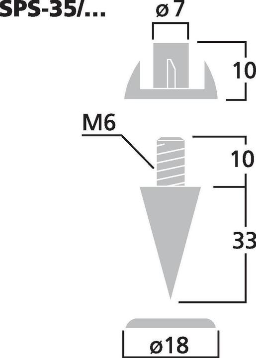 Image du produit Monacor Cônes de découplage (4 pièces)