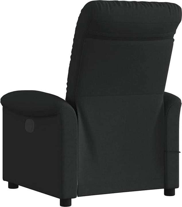 Immagine prodotto VidaXL Poltrona massaggiante in tessuto nero Poltrona massaggiante TV