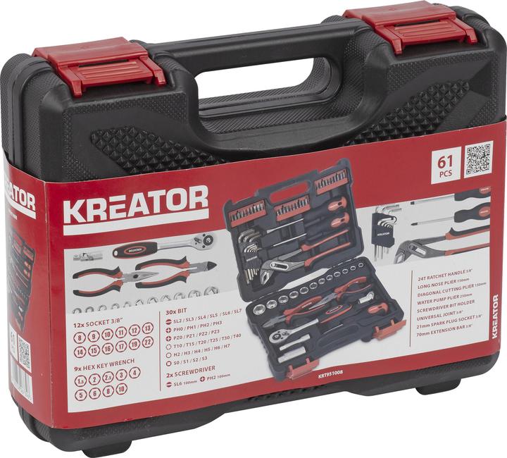 Actual product image Kreator Tool set 61tlg (61 pieces)