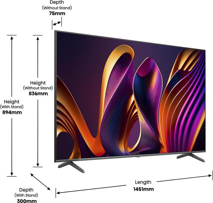 Image du produit Hisense TV 65E77NQ Pro (65", QLED, 4K, 2024)