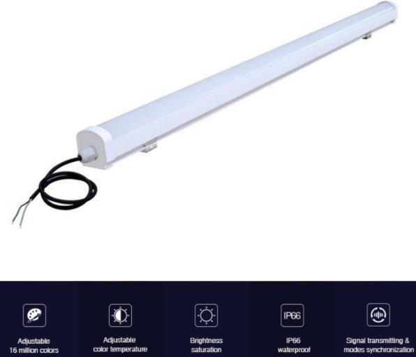 Actual product image Milight Wireless WiFi LED linear light (1900 lm)