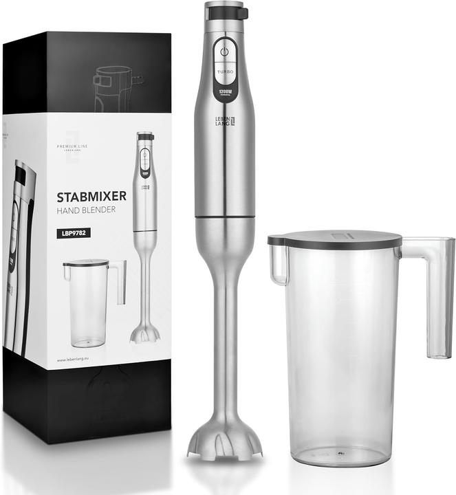 Lebenlang Stabmixer mit Messbecher & Spritzschutz