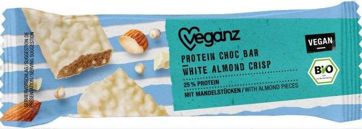 Produktbild Veganz Protein Choc Bar White Almond Crisp Bio (1 Stk., 50 g)