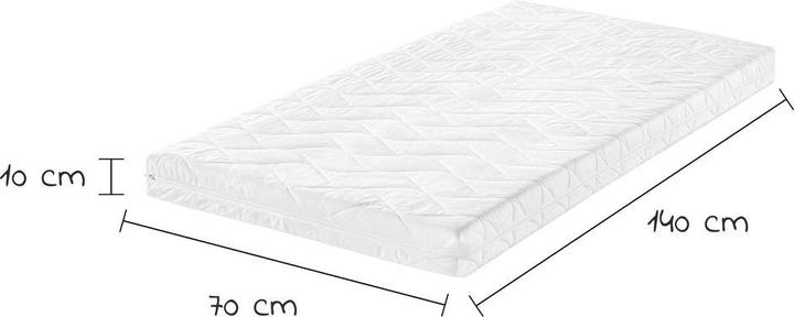 Actual product image Julius Zöllner 6-piece mattress set for cot 70x140cm - Baby mattress Baby mattresses & children's mattresses (70 x 140 x 10 cm)