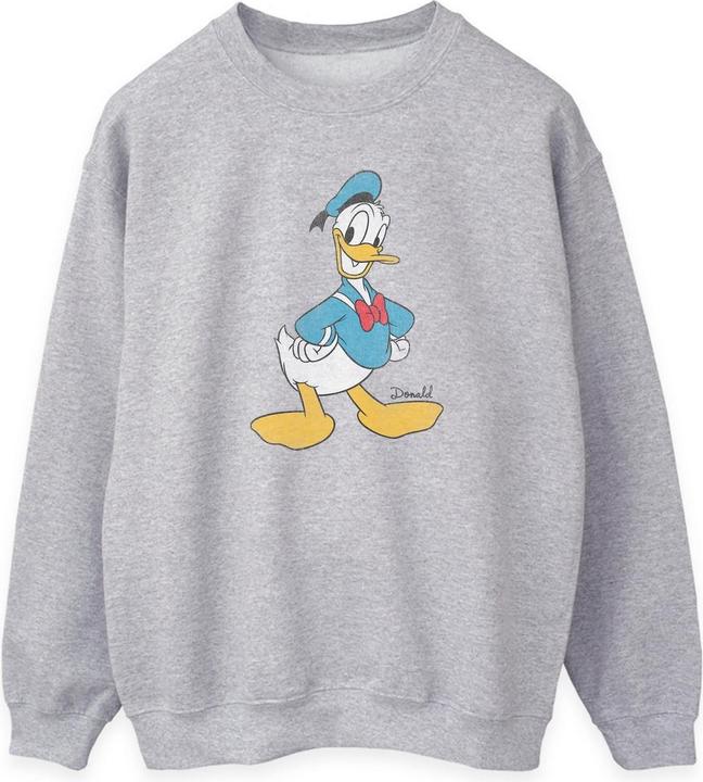 Disney Womens/Ladies Classic Donald Duck Heather Sweatshirt