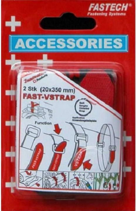 Produktbild Fastech FAST-VSTRAP, schwarz, 25x350mm (Metallkabelbinder, 350 mm, 2 Stk.)