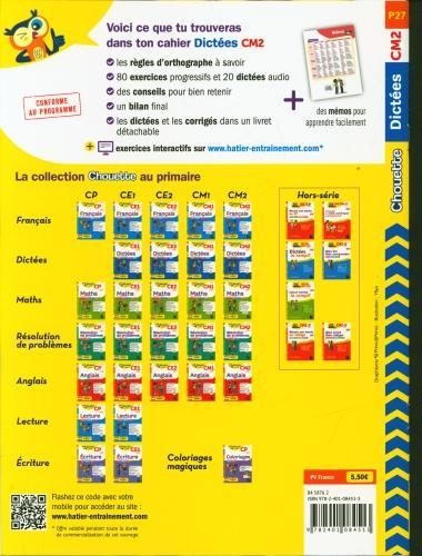 Image du produit Dictées CM2, 10-11 ans : nouveau programme (Français, Marienval Valérie, Rodes Jean-Jacques, 2022)