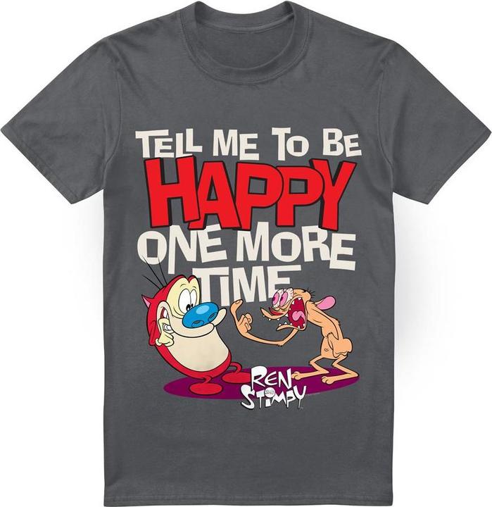 Ren & Stimpy Tell Me To Be Happy TShirt (4XL)