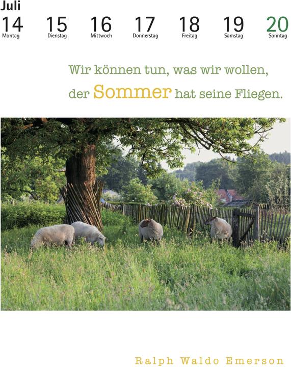 Produktbild Der literarische Gartenkalender 2025 (24 x 32 cm, Harter Einband, Deutsch)