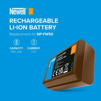 Actual product image Newell replacement NP-FW50 USB-C battery for Sony (Camera battery)