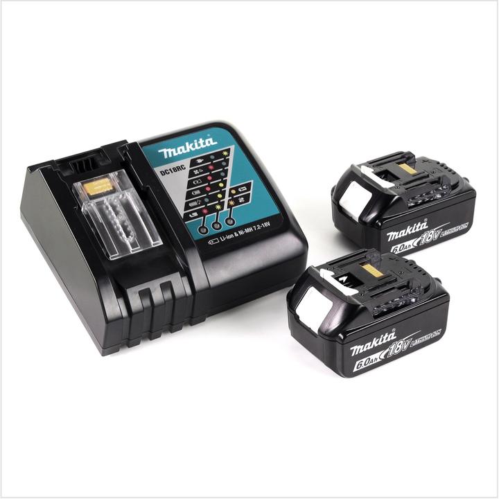 Produktbild Makita DUH 601 RG Akku Heckenschere 18V 60cm Brushless + 2x Akku 6,0Ah + Ladegerät (Akkuheckenschere)