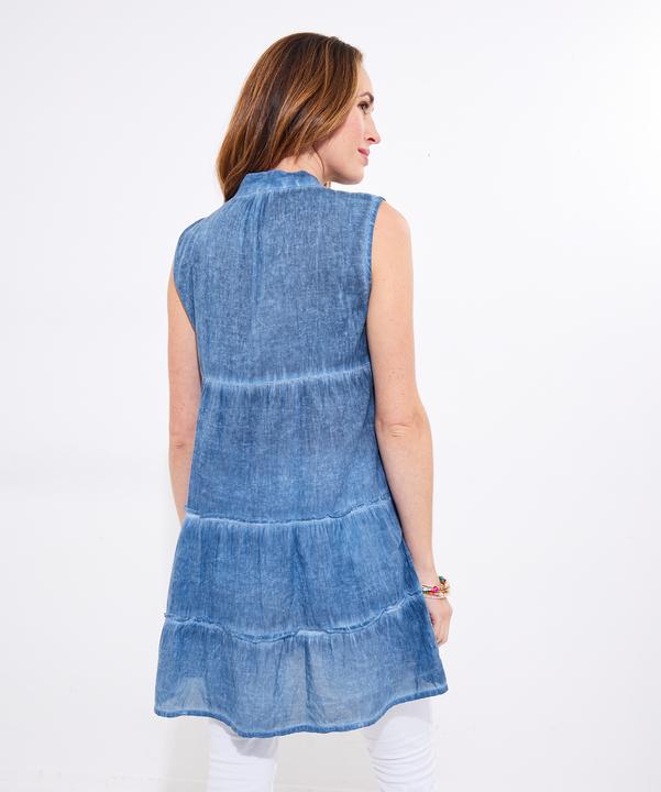 Actual product image Joe Browns Floral Embroidered Sleeveless Tunic (40)