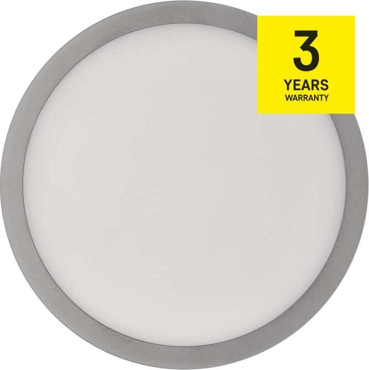 Actual product image Emos Surface-mounted LED light NEXXO, round, silver, 12.5W, with Change CCT (1100 lm)