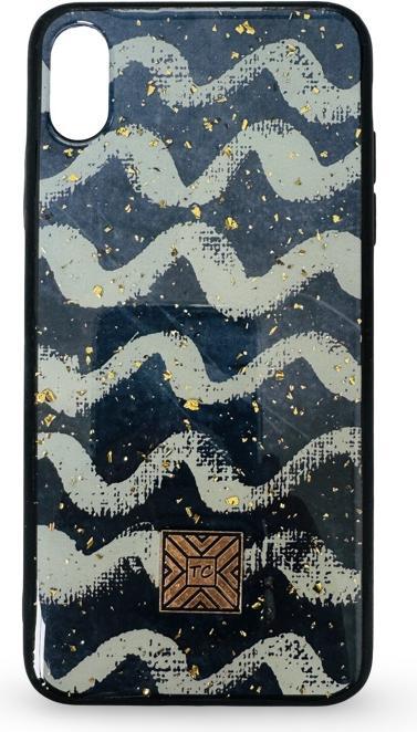 Actual product image RPD iPhone Xs Max - TC Case Wellen-Design grün-blau (Apple iPhone XS Max)