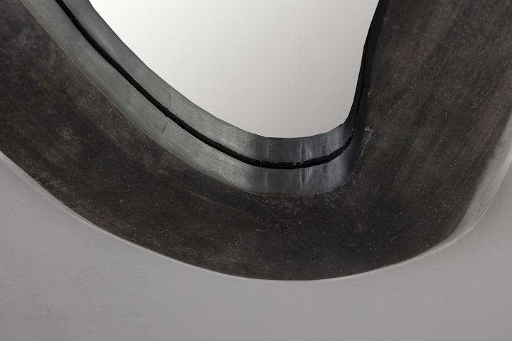 Actual product image Dutchbone Aren Mirror Wood Black L