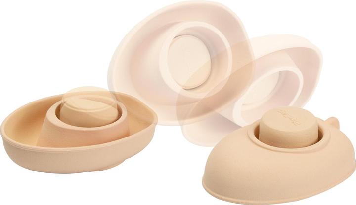 Actual product image Plantoys Convertible boat pastel orange rubber