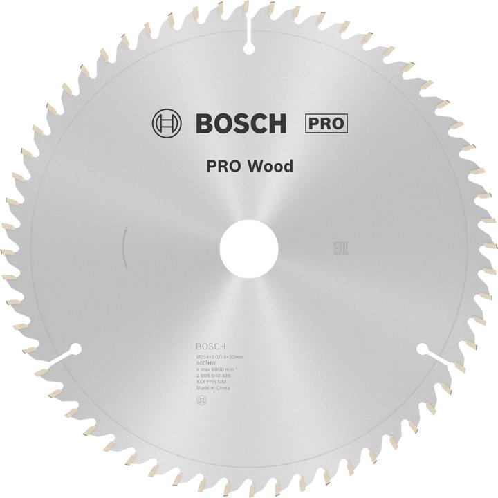 Actual product image Bosch Professional Zubehör PRO Wood circular saw blade, 254 x 2 x 30 mm