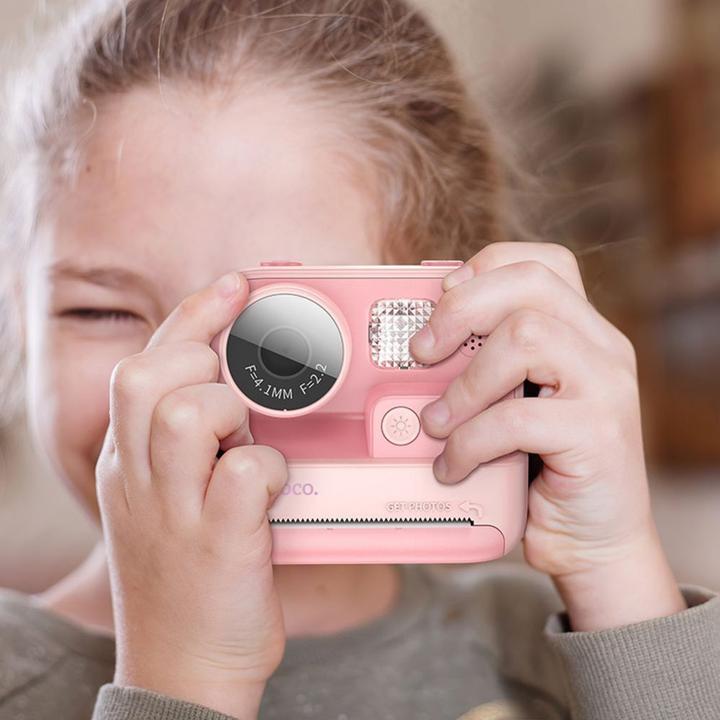 Image du produit Hoco Headphone with microphone digital kids camera with printer DV200 pink