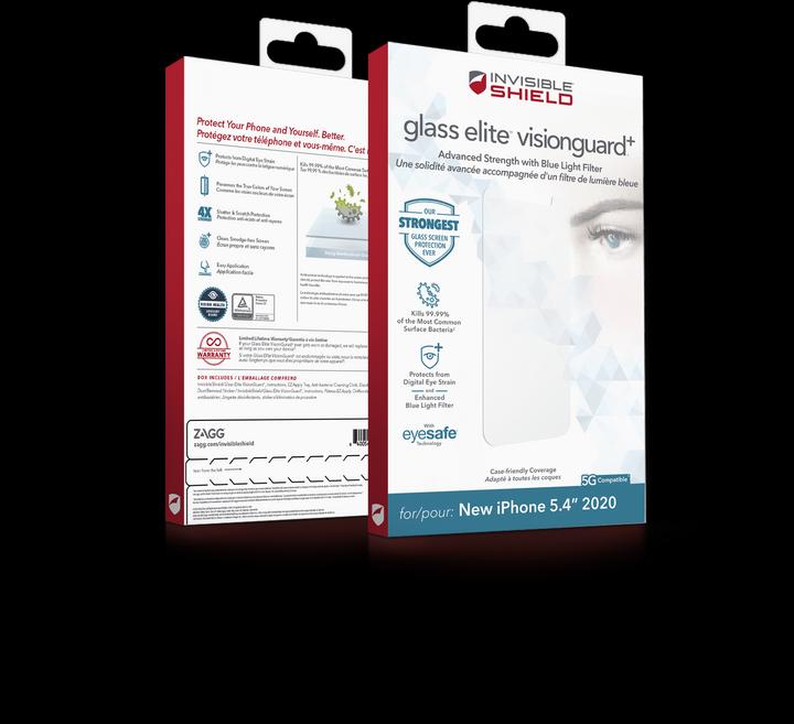 Produktbild InvisibleShield Glass Elite VisionGuard+ (1 Stück, Apple iPhone 12 mini)