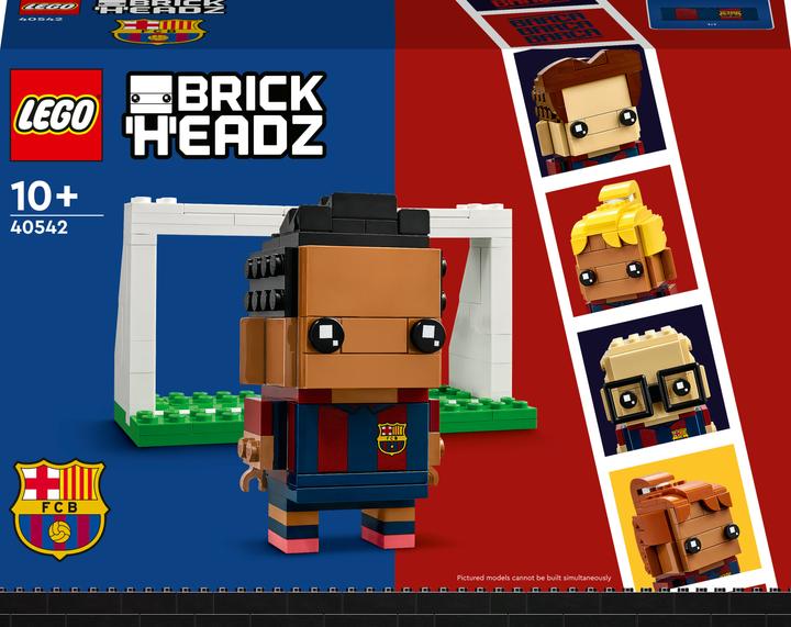 Actual product image LEGO Brick Headz - FC Barcelona â€" Go Brick Me (40542, LEGO Brickheadz)