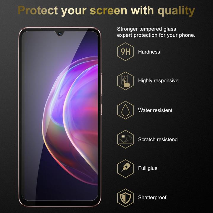 Produktbild Cadorabo Vollbild Displayschutzglas (3 Stück, Vivo V21)