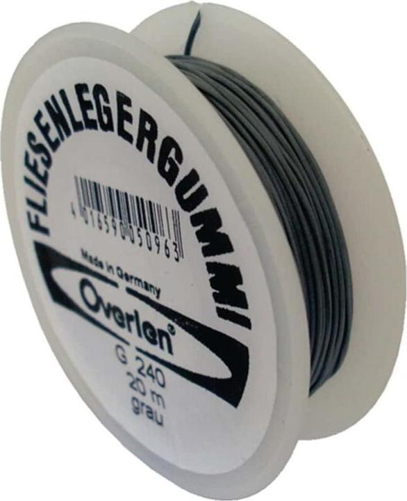 Produktbild Overmann Fliesenlegergummi Länge 20 m Stärke 0,5 mm passend für Spannecken grau