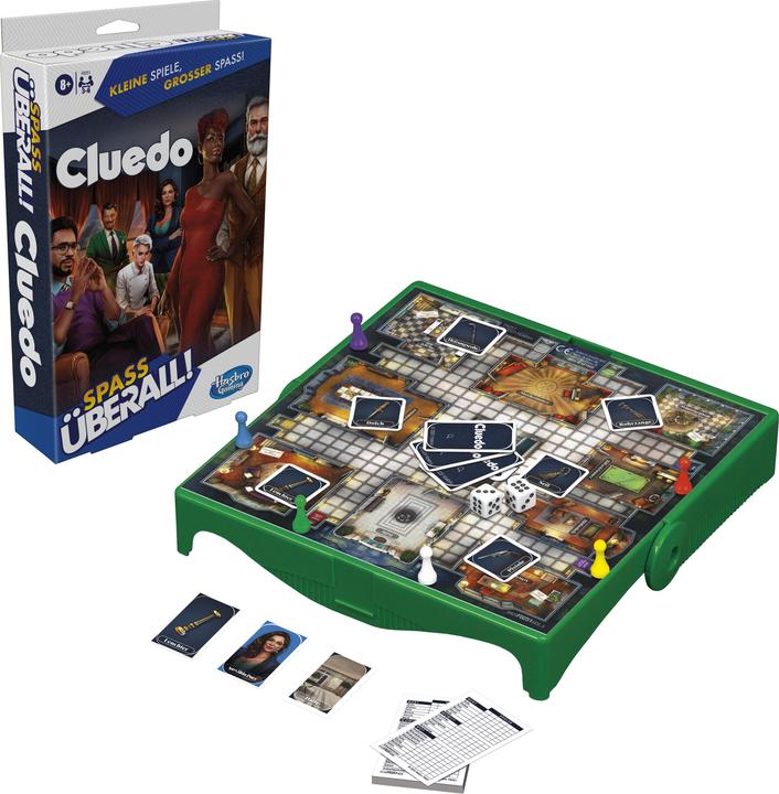 Produktbild Hasbro Gaming Cluedo Kompakt, portables Spiel für 3–6 Spieler, Reisespiel für Kinder, Spass überall (Deutsch)