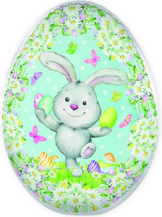 Osterei zum Befüllen 9 cm Hase Füllei Pappei