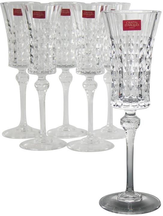 Cristal d'Arques Lady Diamond (15 cl, 6 Gläser, Sektgläser)
