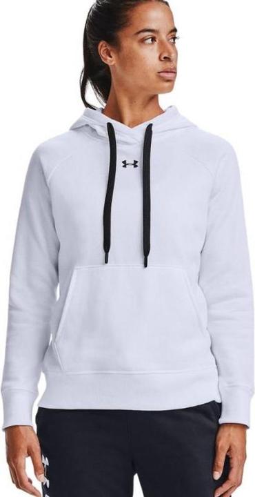 Immagine prodotto Under Armour Bluza damska pagal ginkluotės varžovės "Felpa HB con cappuccio Balta 1356317 100" (XL) (XL)