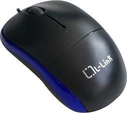Produktbild L-Link MOUSE OPTICAL USB BLACK/BLUE LL-2080-TO (Kabelgebunden)