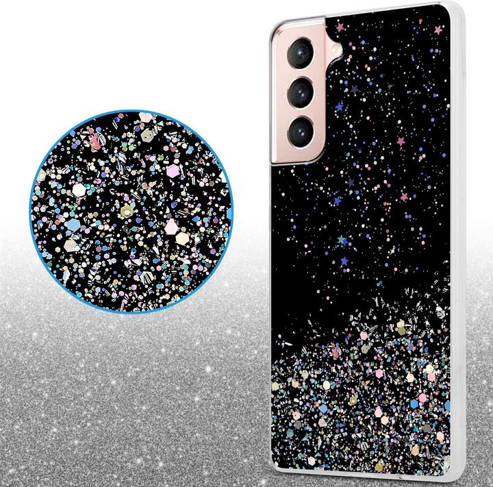 Actual product image Cadorabo TPU cover sparkling glitter (Samsung Galaxy S21 5G)