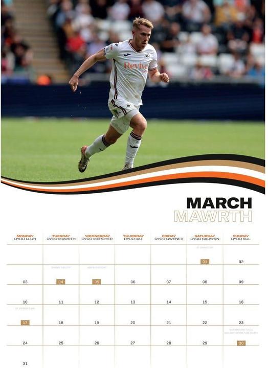Produktbild Swansea City AFC Wandkalender 2025 A3 (A3)