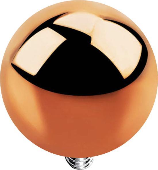 Star Piercing Dermal Anchor Kugel rosegold (ohne Messing, Chirurgenstahl 316L)