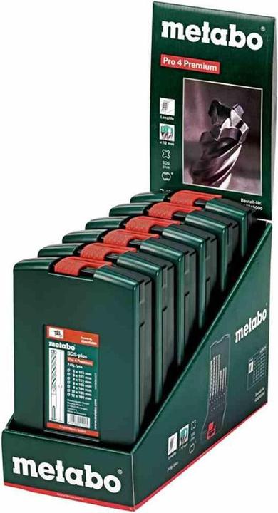 Image du produit Metabo SDS-plus Pro 4 (5 mm, 6 mm, 8 mm, 10 mm, 12 mm)