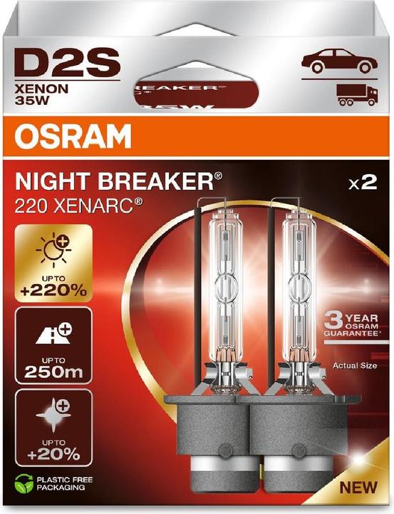 Image du produit Osram Ampoules au xénon NIGHT BREAKER 220 D2S Duobox (D2S)