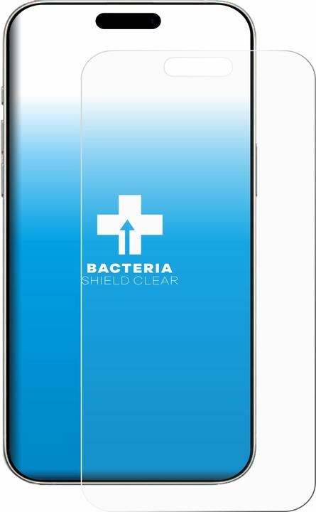 Produktbild upscreen Schutzfolie Displayschutz Displayschutzfolie Folie Klar antibakteriell (1 Stück, Apple iPhone 16 Pro)