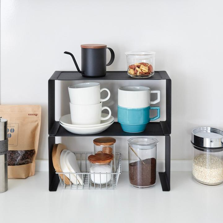 Image du produit Yamazaki Étagère de cuisine étroite empilable TOWER
