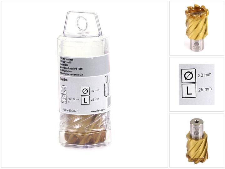 Immagine prodotto Fein Carotatrice 30 mm HSS-Dura 25 6 (30 mm)