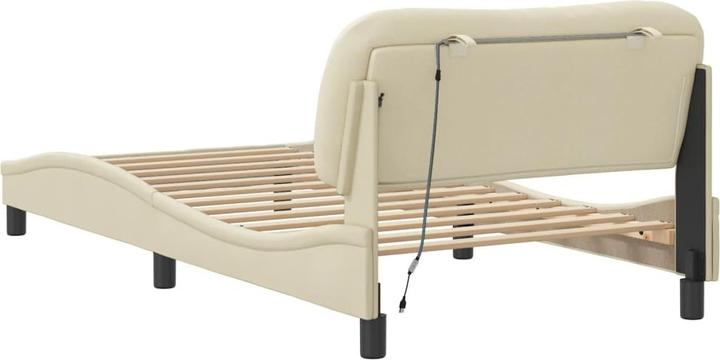Image du produit VidaXL Cadre de lit avec tissu LED (100 x 200 cm)