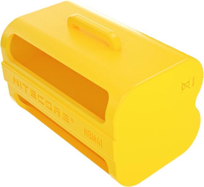 Actual product image Nitecore NBM41 4 slots x 21700 Battery Magazine Yellow