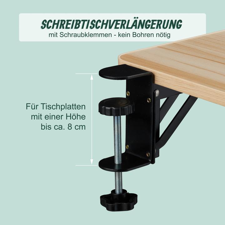 Productafbeelding Relaxdays Schreibtischverlängerung zum Anklemmen
