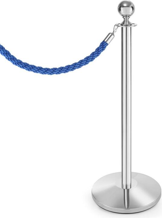 Actual product image Hendi Barrier post stainless steel + base plate