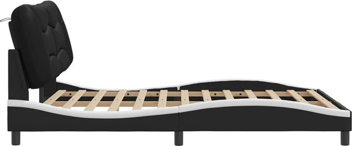 Produktbild VidaXL Bettgestell mit LED Kunstleder (160 x 200 cm)