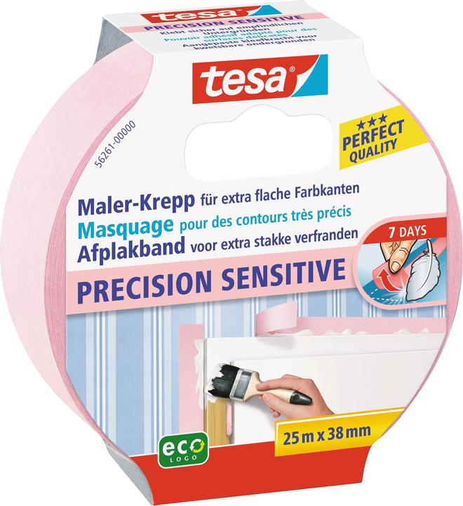Produktbild tesa Malerkrepp SENSITIVE, Malerband für empfindliche Oberflächen (38 mm)