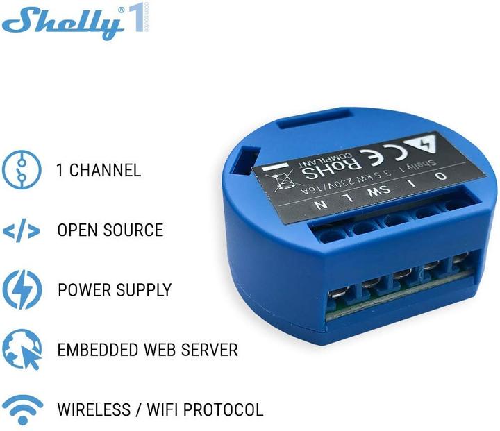 Image du produit Shelly Actionneur de commutation WLAN