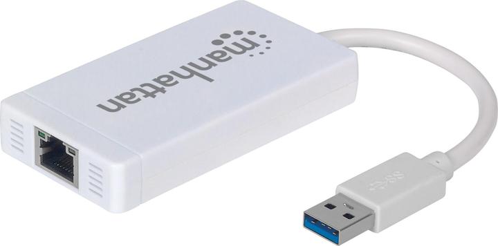 Immagine prodotto Manhattan 3-Port USB 3.0 Hub mit Gigabit Ethernet Adapter (USB-A, 4 Porti)