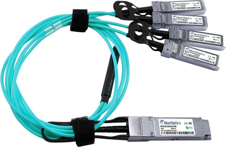 Produktbild BlueOptics H3C QSFP-4X10G-D-AOC-3M kompatibles AOC QSFP BO253503K3M