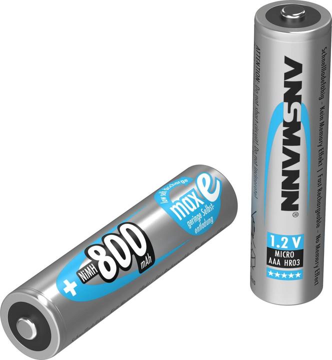 Actual product image Ansmann maxE (2 pcs., AAA, 800 mAh)