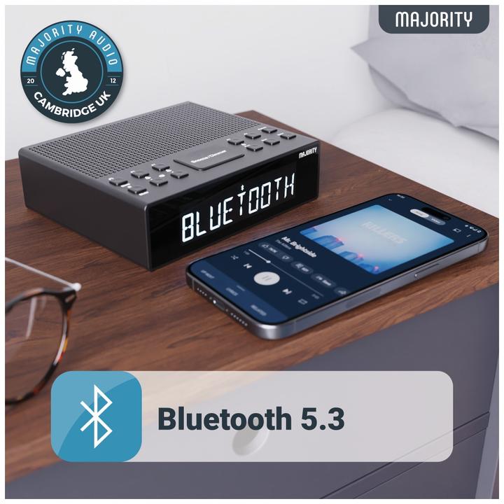 Actual product image Majority Knapwell DAB+ Radio mit Wecker (FM, DAB+, Bluetooth)